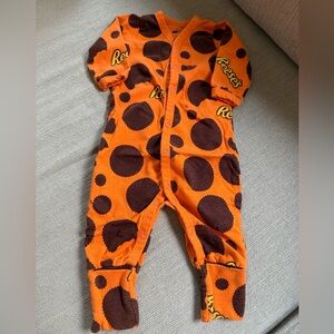Orange and Brown Kids One Piece